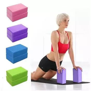 Exercise EVA Body Building Stretch Yoga Bolster Yoga Blocks Brick Block Pilates чёрный