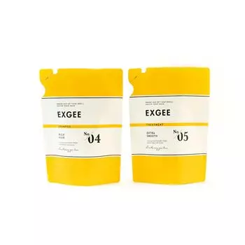 EXGEE Шампунь для ухода за волосами, набор сменных блоков 360 мл 360 г Damage Care White Musk Scent ESPOIR TRIBE без силикона
