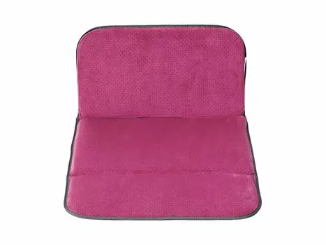 EXGEL Kaji Cushion Мобильная подушка D Rose Гелевая подушка Компактная Zabuton Zabuton Сделано в Японии Портативная Складная Портативная Просмотр театра Самолет ярко-розовый