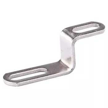 Exhaust Bracket Motorcycle Silencer Exhaust Bracket Silencer Exhaust Pipes Stainless Steel Silver Tone Muffler Mounting Clip For