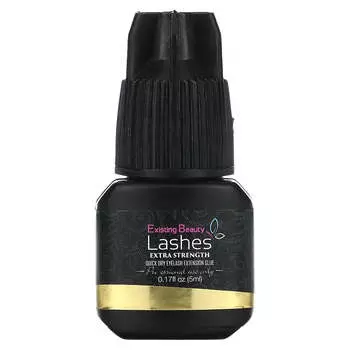 Existing Beauty Lashes, Fast Dry Eyelash Extension Glue, Extra Strength, 0.17 fl oz (5 ml)