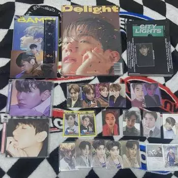 Exo Baekhyun Delight Bamby Citylight Jewel Album Фотокарточка Exo Suho Poca Batch