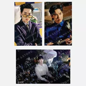 EXO SUHO Grey Suit 4X6 Photo Set 4X6 Photo Set
