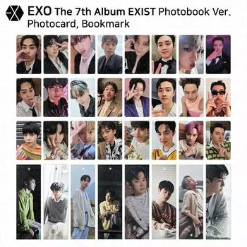 EXO The 7th Album EXIST Photobook Ver Официальная закладка для фотокарточек Кай Бэкхён Xiumin - Bookmark