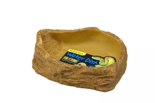 Exoterra GEX EXOTERRA Water Dish L PT2803 Reptile Drinking Dish Natural Rock Image Hard to Turn Over W21 x D17 x H5cm