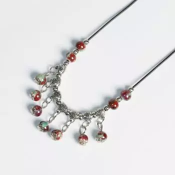 Exotic Ceramic Jingdezhen Ethnic Style Girlfriends Female Necklace Drunk Imperial Concubine