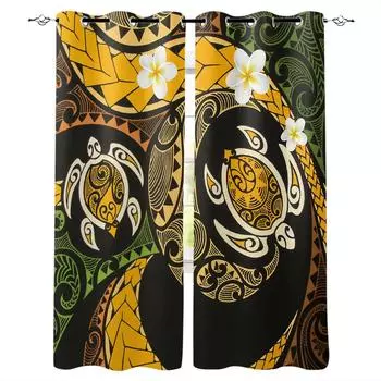 Exotic Geometric Flower Blackout Curtains For Bedroom Blinds Drapes Window Curtains For Living Room High Shading W135 x H60cm