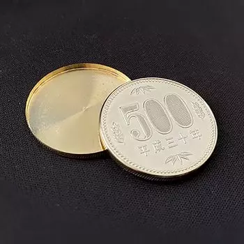 Expanded Shell Japan 500 500 Yen Coin Replica Shell 500 Yen Coin Expanded Shell Coin Magic Magic Tool Magic Tool [Magic Magic] Yen/ Close-up