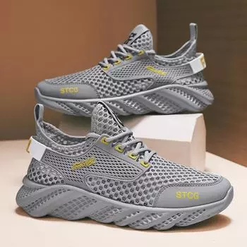 Explosion 2024 summer new hollow leisure travel mountaineering creek shoes mesh large mesh breathable sports shoes men s shoes 39