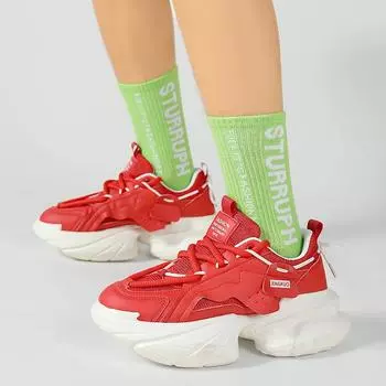 Взрывная толстая подошва увеличивает классические туфли поп-папа, мужскую индивидуальность, подростковые студенты колледжа, дышащие модные туфли 43