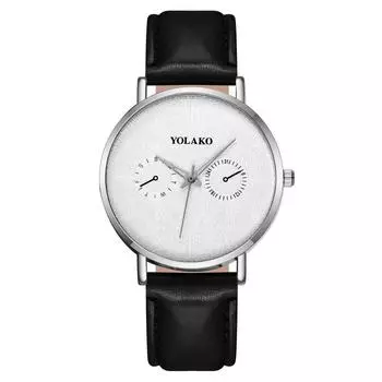 Explosive two-eye blue needle red needle men s watch men s watch belt quartz