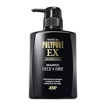 EXPOLYPURE EX Квази-лекарственный шампунь Polypure EX Skull 1 упаковка для мужчин/женщин без силикона/кондиционер не требуется, 1 шт., 350 мл