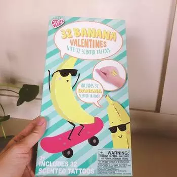 Export Kids Baby Safety Material Tattoo Sticker Toy Boys and Girls Small Prize Kindergarten Birthday Return Gift Banana Tattoo Sticker