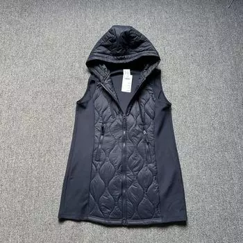 Exported to Europe and America Large Size Women s Mid-Length Running Vest Versatile Leisure Vest Sports Outdoor Loose Waistcoat Navy blue medium and long outdoor vest XL