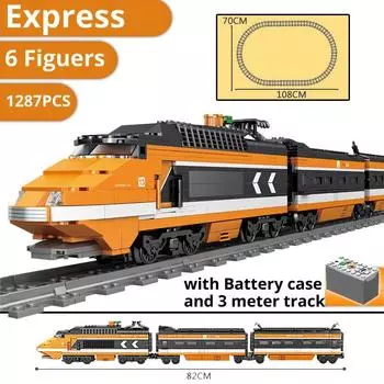 Express GBL Technic Building Blocks Powered Electric Sky High-speed Train Horizon Bricks Toys Детские подарки В наличии