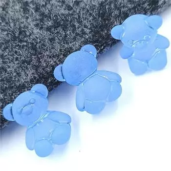 Exquisit Ремесленные аксессуары Серьги Прозрачные 10шт Красочное ожерелье Браслет Симпатичный для ювелирных изделий Изготовление Находки Медвежья смола Бусины Ручные аксессуары синий