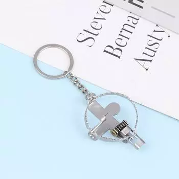 Exquisite Brass Stainless Steel Mini Mousetrap Clip Toy Keychain High-Quality Personalized Jewelry Gift