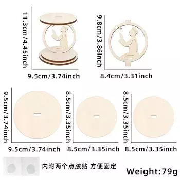 Exquisite Diy Wooden Candle Holder Set Featuring Moon And Star Design For Decor Home Star Holder No Light