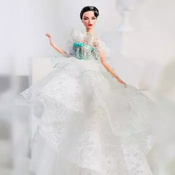 Exquisite Feather Dress Gauze Skirt For 30cm Supermodel Doll/for 1/6 BJD Dolls/for 11.5 Doll 7