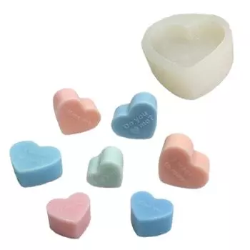Изысканные формы для изготовления помадки в форме сердца, практичные формы для свечей в форме сердца, силиконовые формы для мыла, свечей, торта, шоколада D