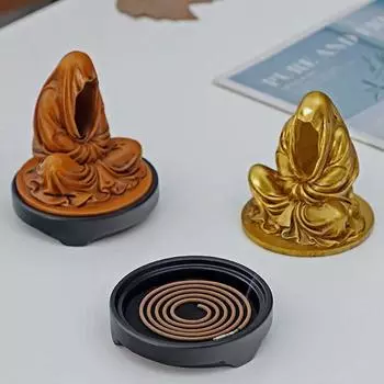 Exquisite No Phase Incense Stand Handicraft Resin Incense Holder Phase-free Aroma Stove Desktop красный