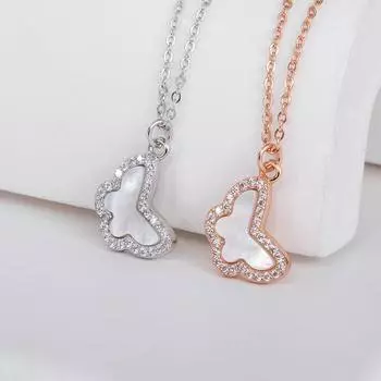 Exquisite Retro Erfly Necklace Lady Erfly Charm Necklace 925 Sterling Silver Bohemian Style Fashion Party Birthday Gift 45cm