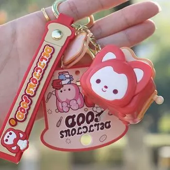 Exquisite Toaster Keychain Mini Cartoon Keychain Bag Accessories Animal Pendant Women