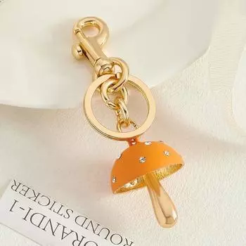 Exquisite Women s Handbag Decor Bag Charm Car Key Chain Portable Mushroom Pendant Gifts