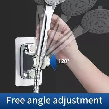 Exsurreal Bath Bath Shower Holder Аксессуары для ванной комнаты Регулируемый настенный держатель для аксессуаров для ванной комнаты Стабильное вращение