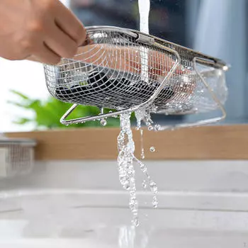 Extendable Kitchen Strainer Basket Food Sink Washing for Broccoli S