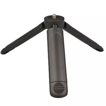 Extendable Tripod with 1/4 Screw Mount Camera Handle Grip Portable Mini Table Tripod for Video Recording/Live Stream/Vlogging чёрный