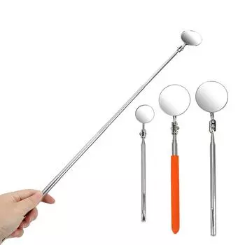 Extending Car Angle View Pen Telescoping Inspection Round Mirror Auto Telescopic Detection Lens Car Accessories