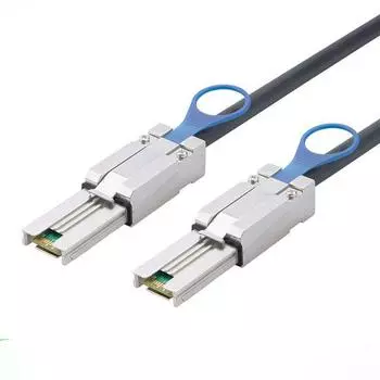 External mini sas 26p SFF-8088 to SFF-8088 sas 26p Disk Array Cable with pins, 1 m