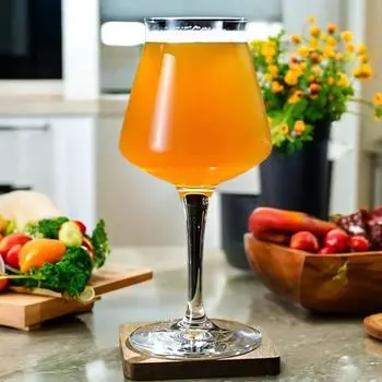 Очень крутая немецкая оригинальная импортная кружка для крафтового пива TEKU, стеклянная кружка с перевернутым горлом — улучшите свои ощущения от питья! 300ml чистый