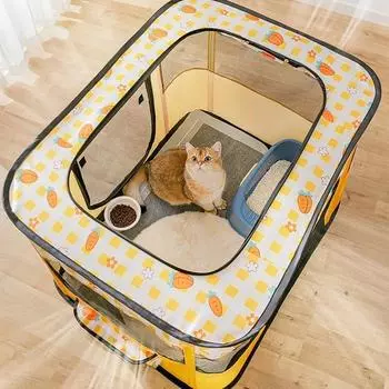 Extra Large Cat Bed Breathable Sleeping Bag Pregnant Cats Delivery Room Foldable Beds Pet Cat Hiding House Furniture Accessories 70X55X45CM розовый