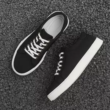 Extra large size summer men s shoes Korean version trendy versatile canvas shoes boys low-top board shoes casual trendy shoes breathable cloth shoes 38