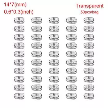 Extra Soft Push-In Silicone Glasses NosePads Silicone Nose Pads Eyewear Accessories Eye Care Tools 14x7mm