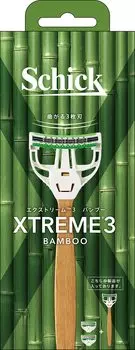 Extreme 3 Bamboo blade 2 spare shaving razor (with + blades)