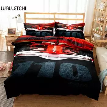Extreme Car Racing 3D Bedding Set Small Single Twin Double Queen King Cal King Size Bed Linen Set EU single(135x200cm)