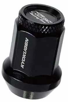 Extreme Through Nuts with Aluminum M12 x Pack of HP36KK KYO-EI (Kyoei Industry) Caps, P1.25, 16mm, Black, 16, чёрный