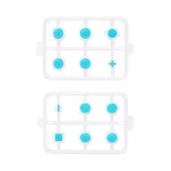 eXtremeRate ABXY Direction Home Capture Jelly Buttons Совместимость с Action Face Buttons Совместимость с Switch Switch OLED Symbols Синий & & & & + &