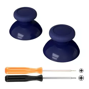 eXtremeRate Replacement 3D Joystick Thumbstick (Pure Color), Analog Thumbstick for Switch Pro Compatible, with Cross Driver [Midnight Blue]
