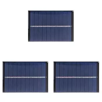 EY # 0,6 Вт 5 В 120 мА Модуль солнечных батарей Поликристаллическая солнечная панель DIY Зарядное устройство