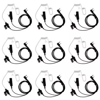 EY# 2 Pin Covert Acoustic Tube Earpiece Headset Mic for Kenwood UV-5R