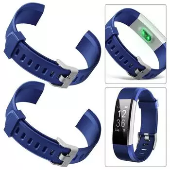 EY# 2 шт. 20 мм сменный силиконовый ремешок для умных часов ID115Plus HR