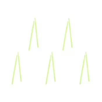 EY# 2 шт. 4-цветные нейлоновые светящиеся барабанные палочки для взрослых и детей, профессиональные (зеленый