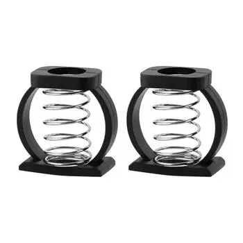 EY# 2Pcs Bicycle Hinge Clamp Spring Bike Hinge C Buckle Parallelizer Spring (Bla