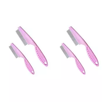 EY# 2Pcs Pet Hair Cleaning Brush Pet Flea Grooming Comb for Small Dogs Cats (Pin