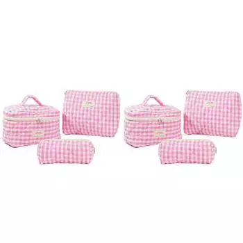 EY# 3 шт. косметичка на молнии хлопковая стеганая косметичка для женщин милый мешочек(Штырь