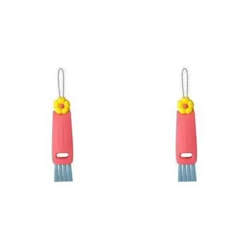 EY# 3 в 1 Щетка для чистки крышек стаканчиков Щетка для чистки щелей для детской бутылочки (красный)